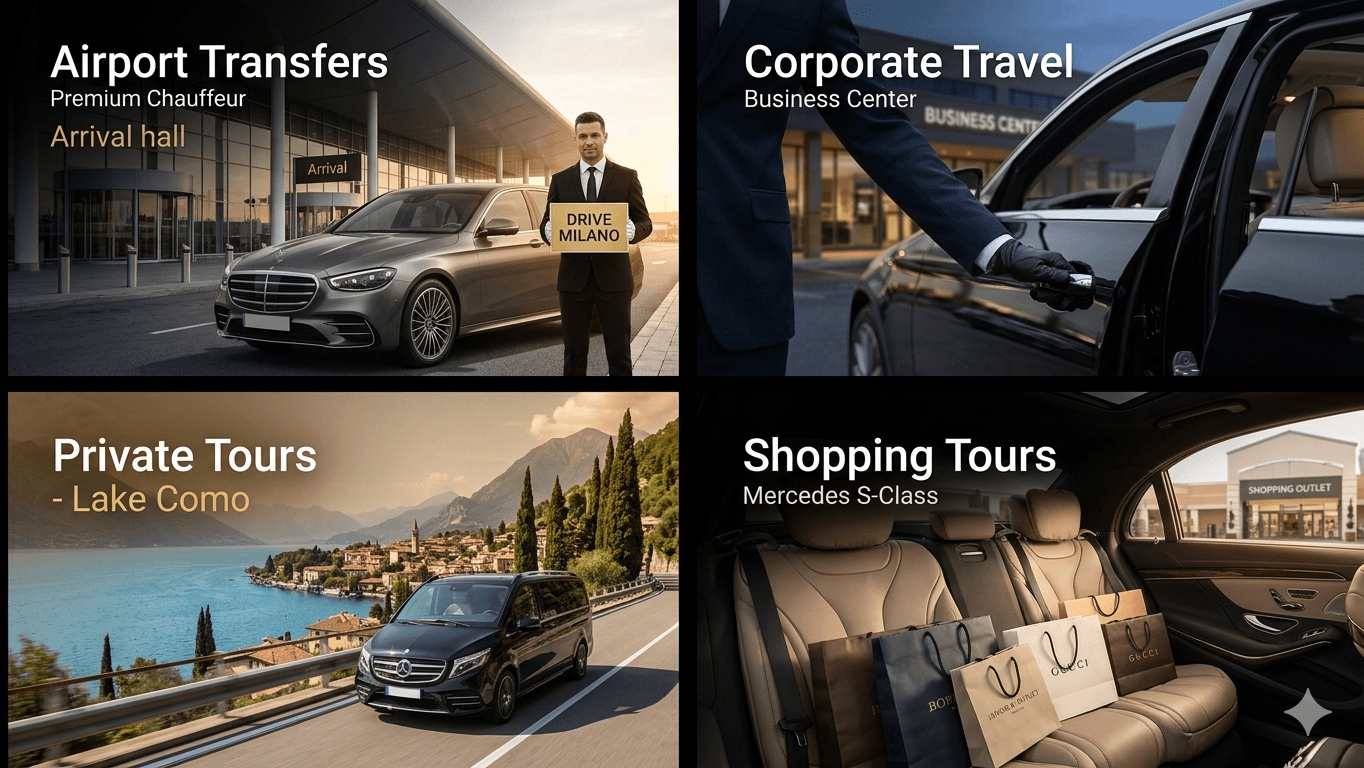 Airport transfer Milan Malpensa professional chauffeur service